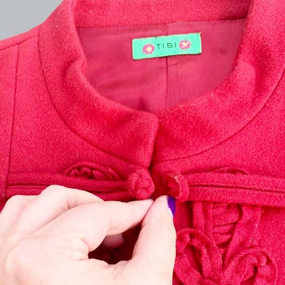 Tibi Ornate Vintage Wool Blazer Jacket Button Snaps Military Style M {See Note} - Picture 8 of 16